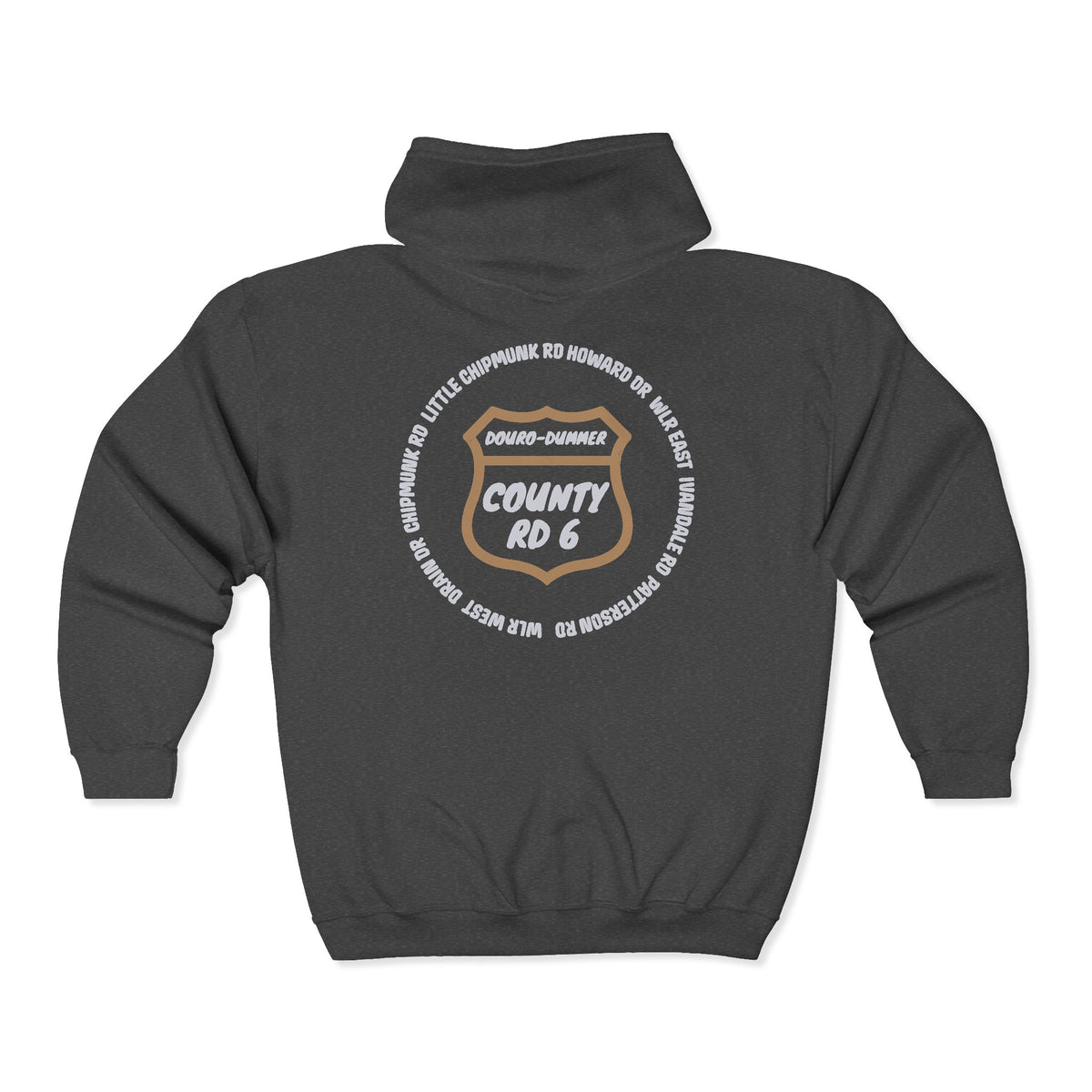 White Lake Roads Zip Hoodie
