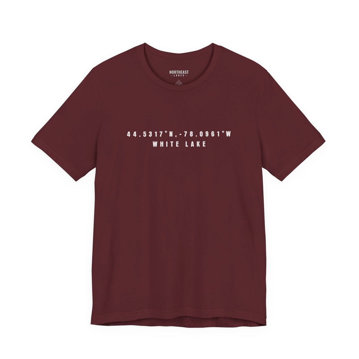 White Lake Coordinates Tee