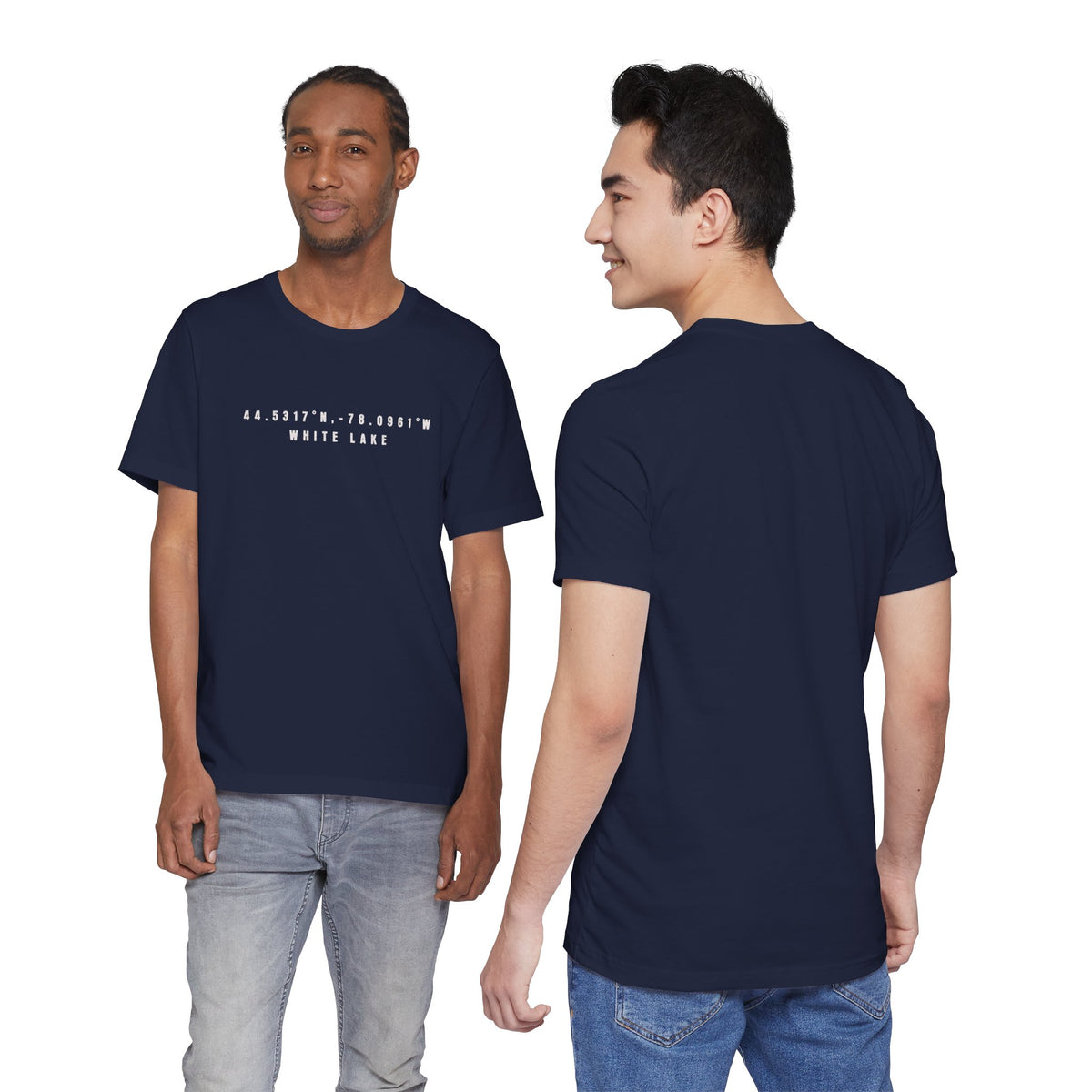 White Lake Coordinates Tee