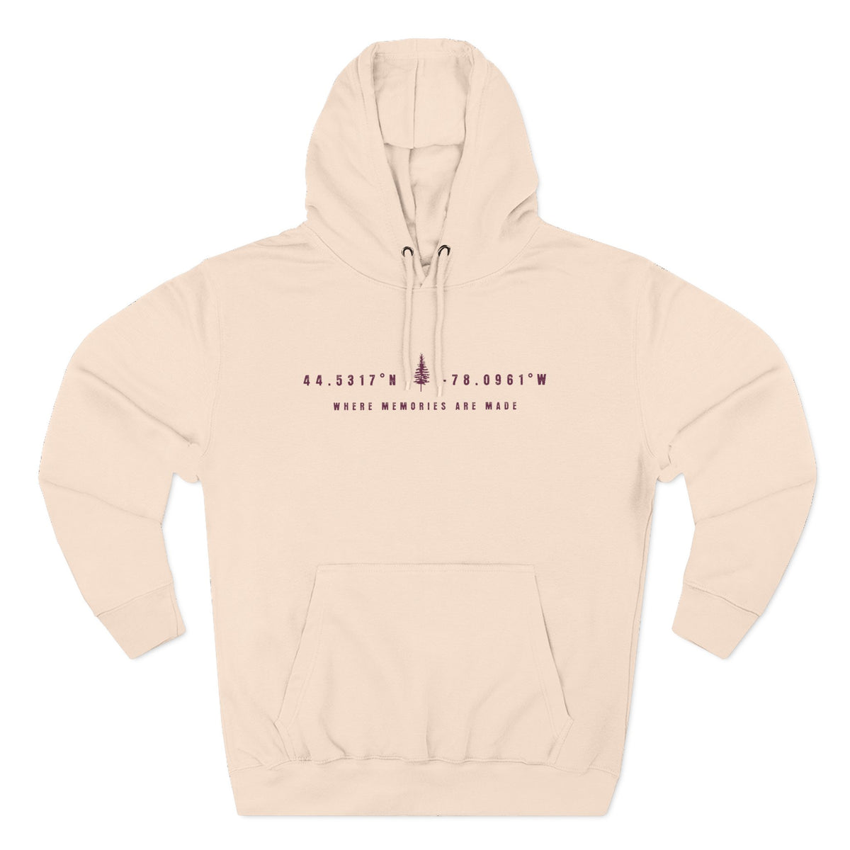 White Lake Coordinates Hoodie