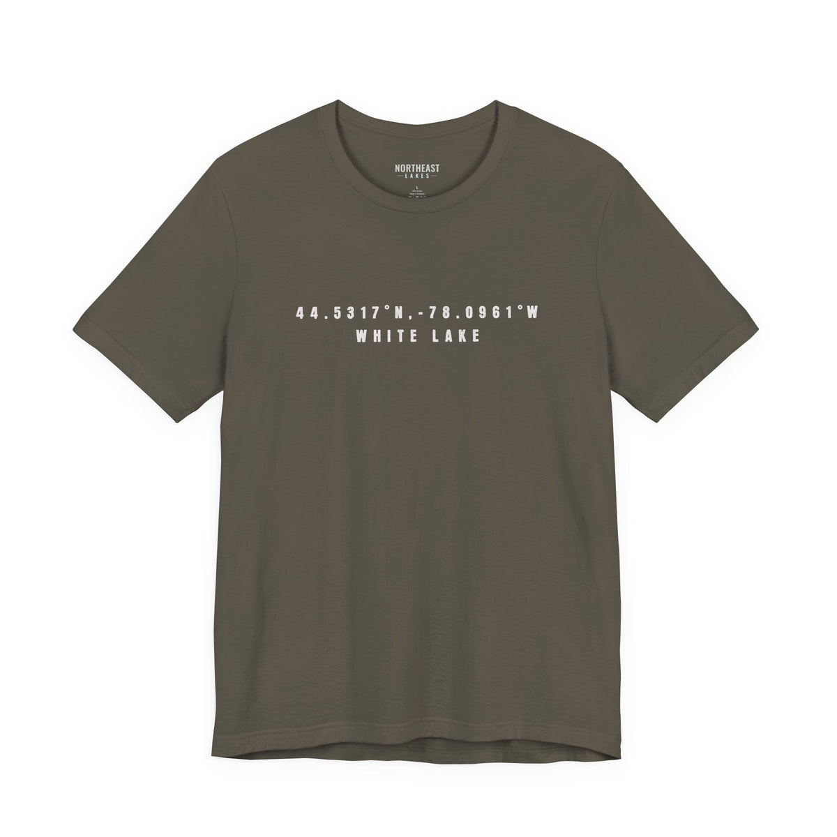 White Lake Coordinates Tee