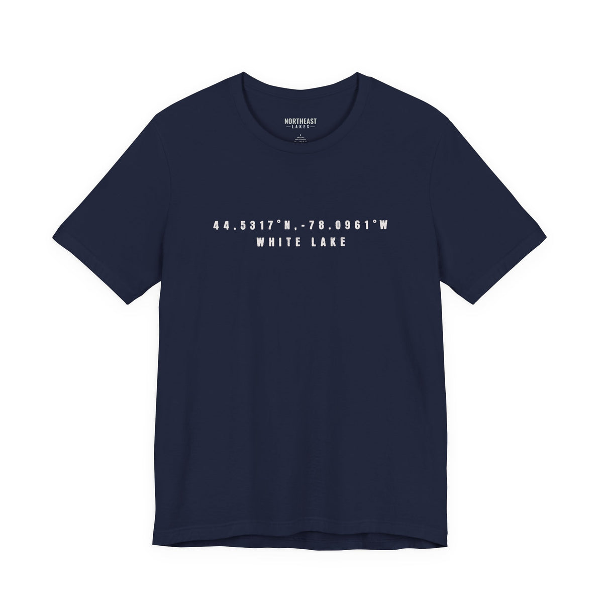 White Lake Coordinates Tee