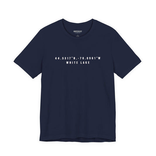 White Lake Coordinates Tee