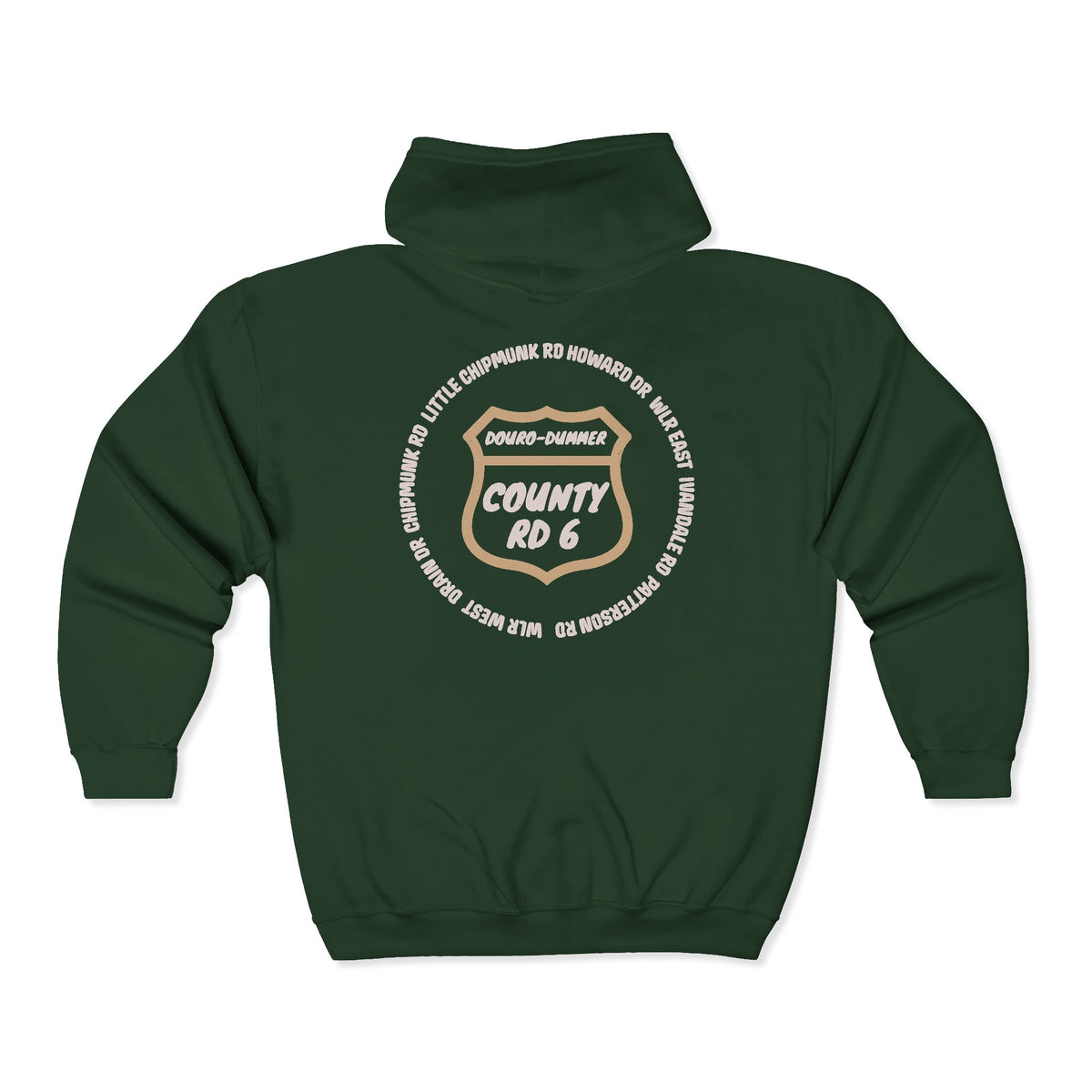 White Lake Roads Zip Hoodie