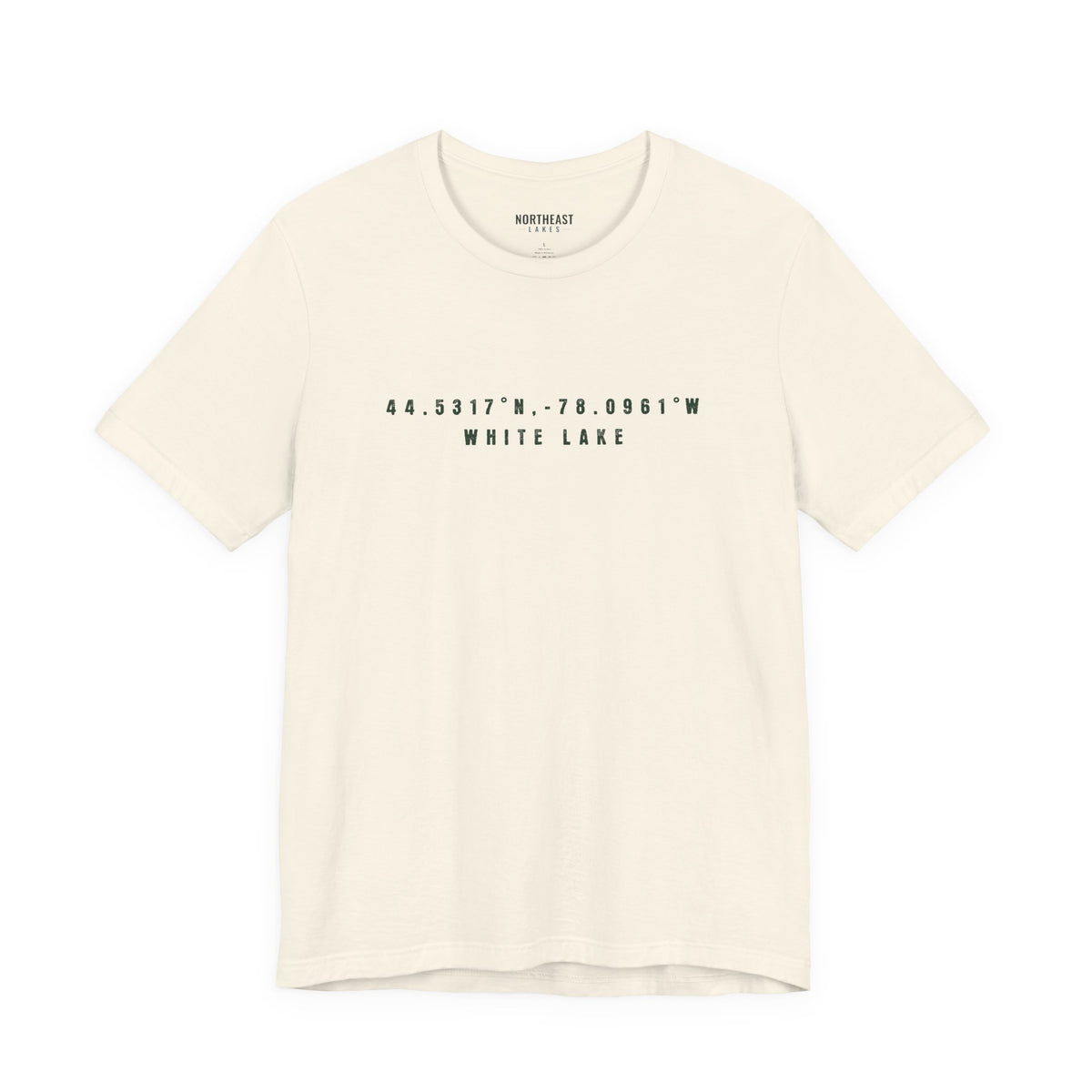 White Lake Coordinates Tee