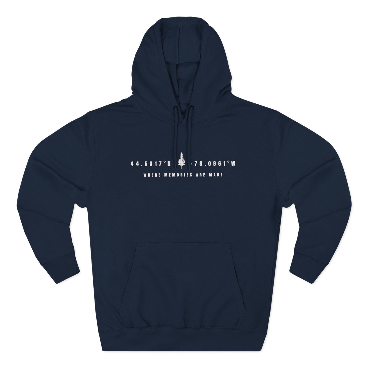 White Lake Coordinates Hoodie