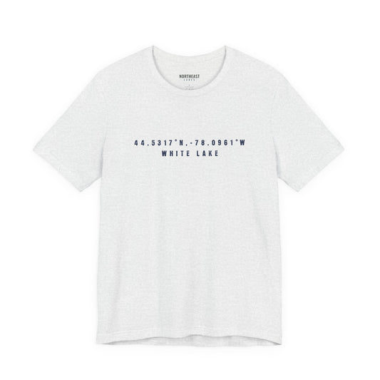 White Lake Coordinates Tee