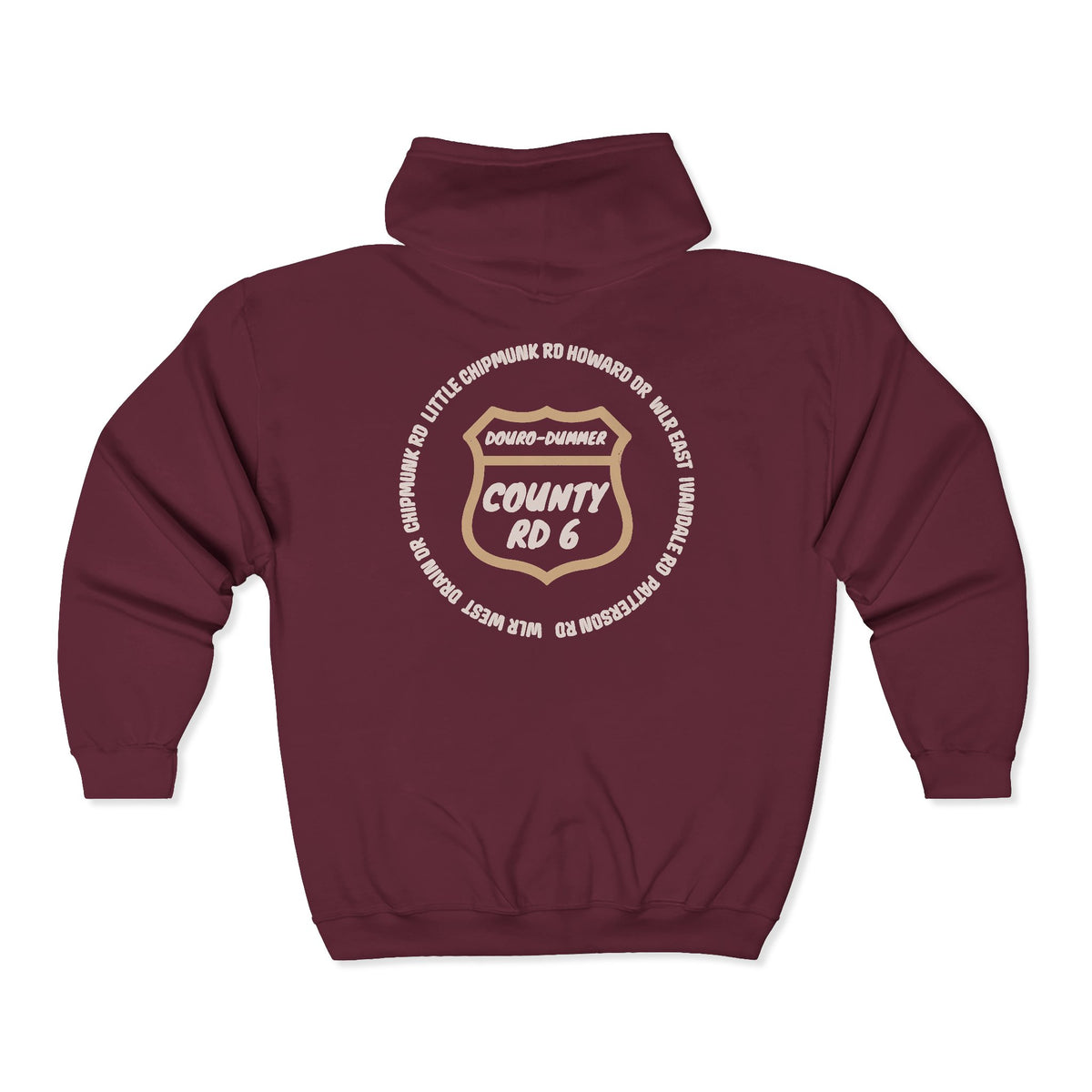 White Lake Roads Zip Hoodie